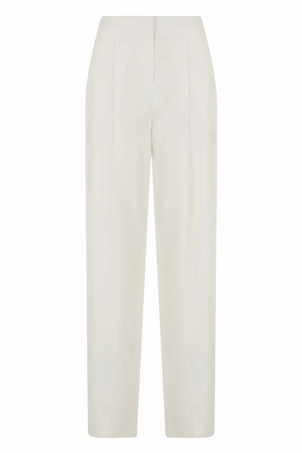 High-Waisted Linen Trousers by Elisabetta Franchi