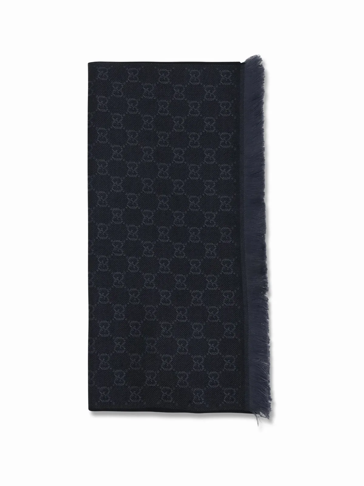 GG Supreme Embroidered Wool Scarf by Gucci
