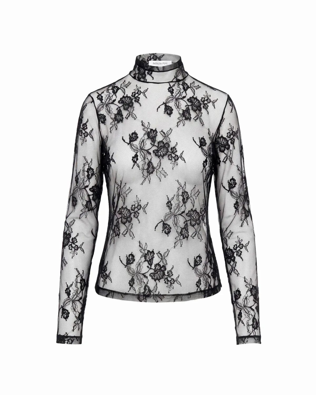 Embroidered Lace Tulle Blouse by PATRIZIA PEPE