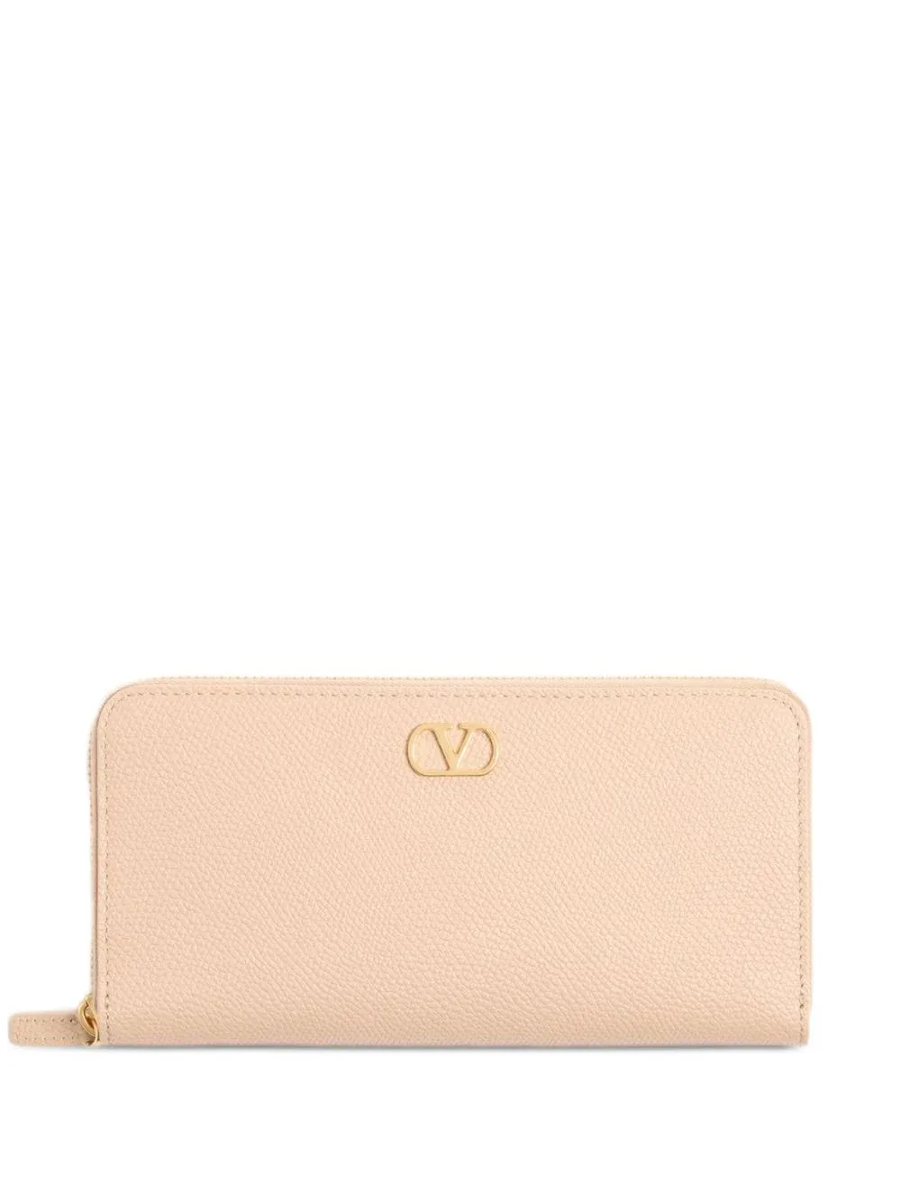 Grained Leather VLogo Wallet by Valentino Garavani