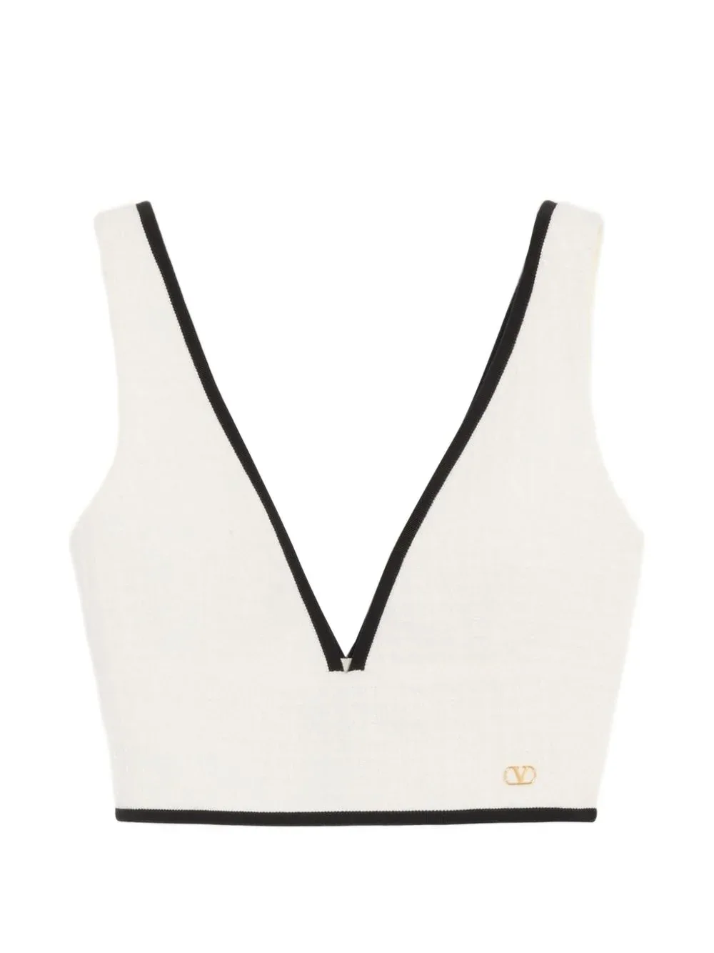 VLogo-Detailed Cotton Tank Top by Valentino