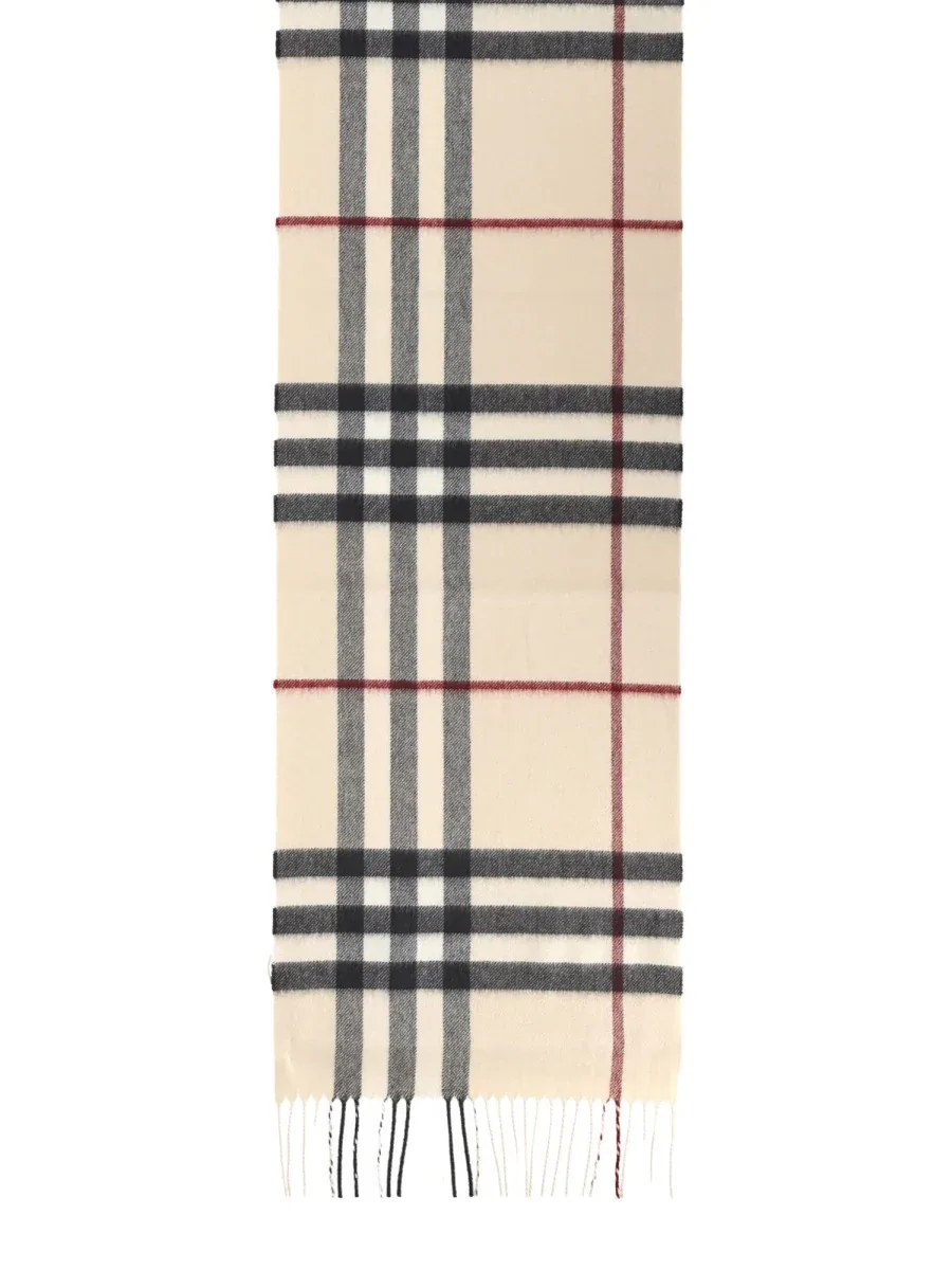 Cashmere Check Scarf by Burberry