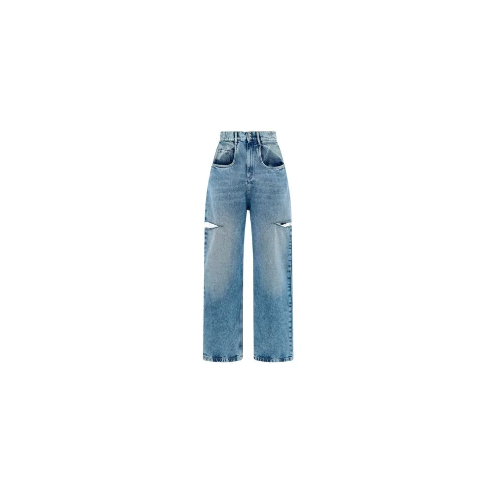 Cut-Out Straight-Leg Jeans by Maison Margiela