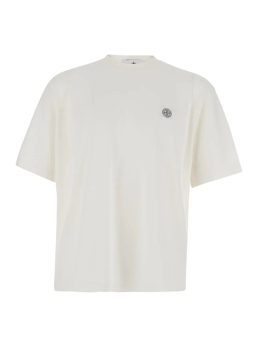Heavyweight Crew Neck Cotton T-Shirt by Stone Island
