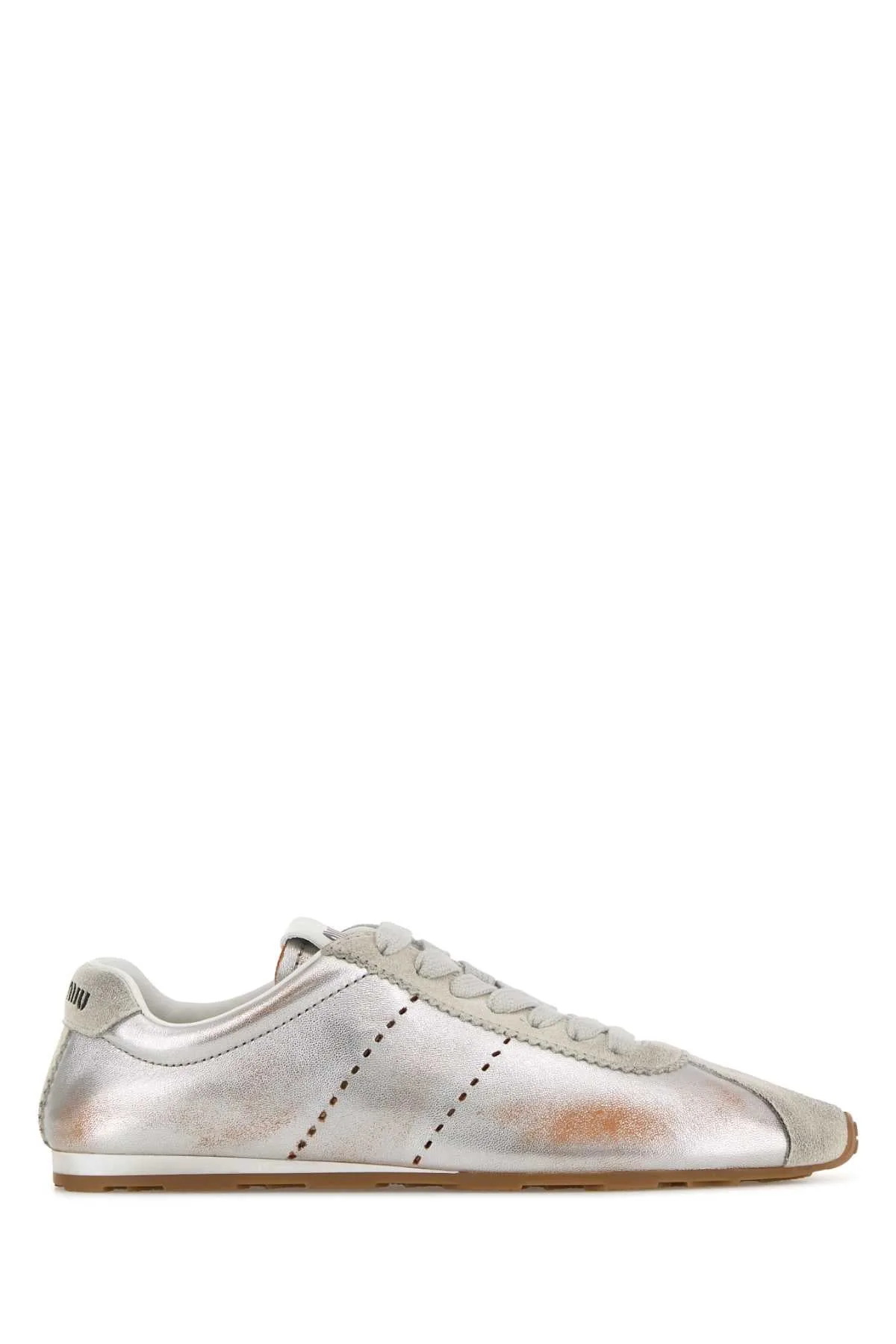 Leather Sneaker by Miu Miu