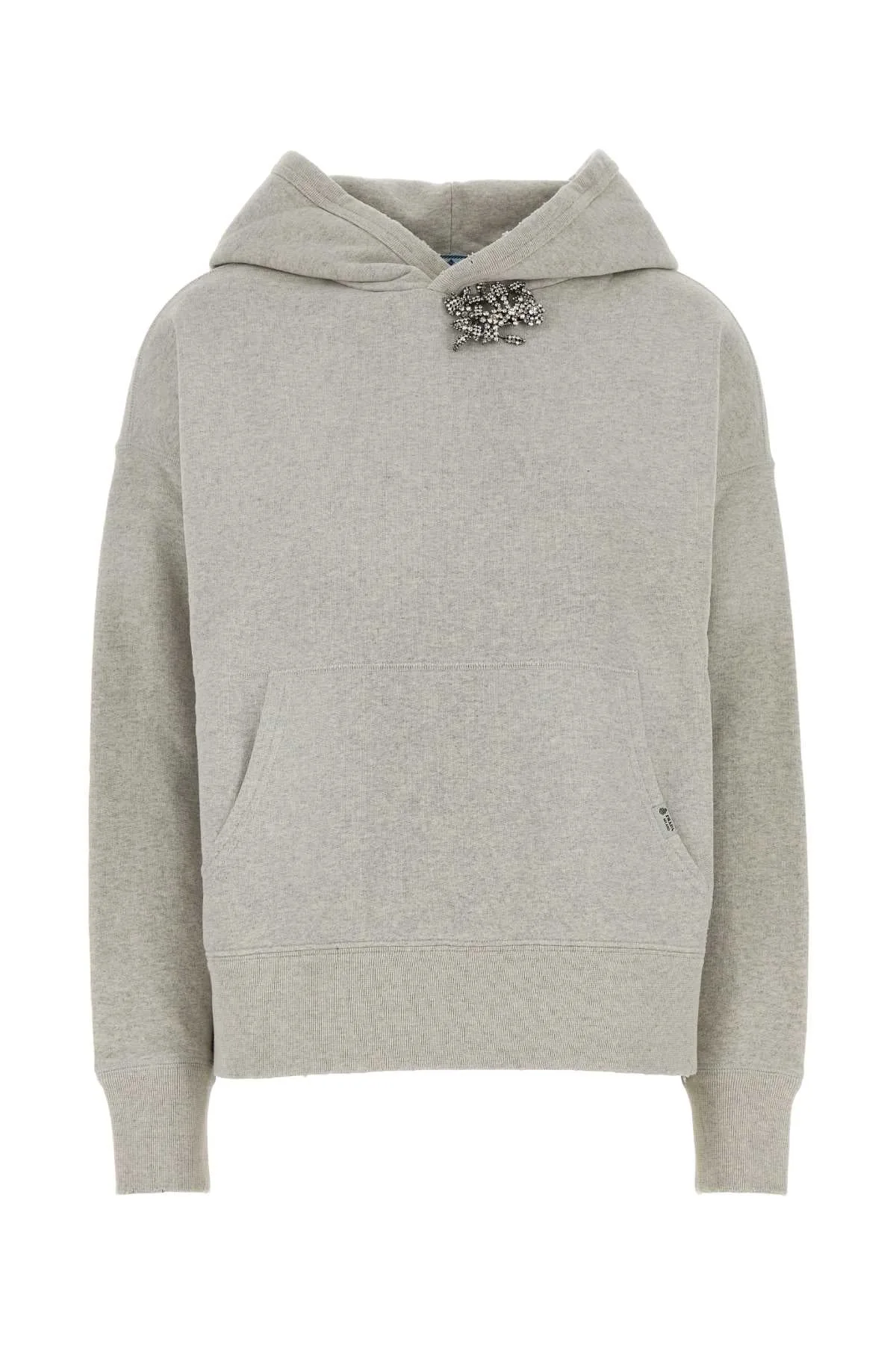Cotton Jersey Hoodie Sweatshirt by Prada
