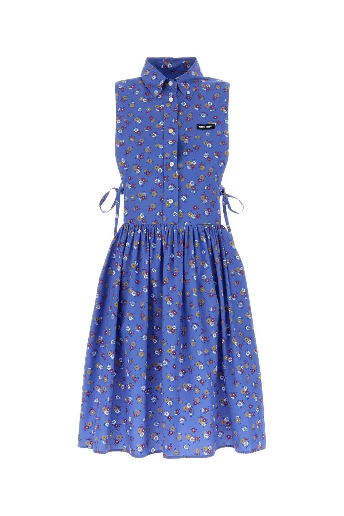Floral Poplin Shirt Dress by Miu Miu