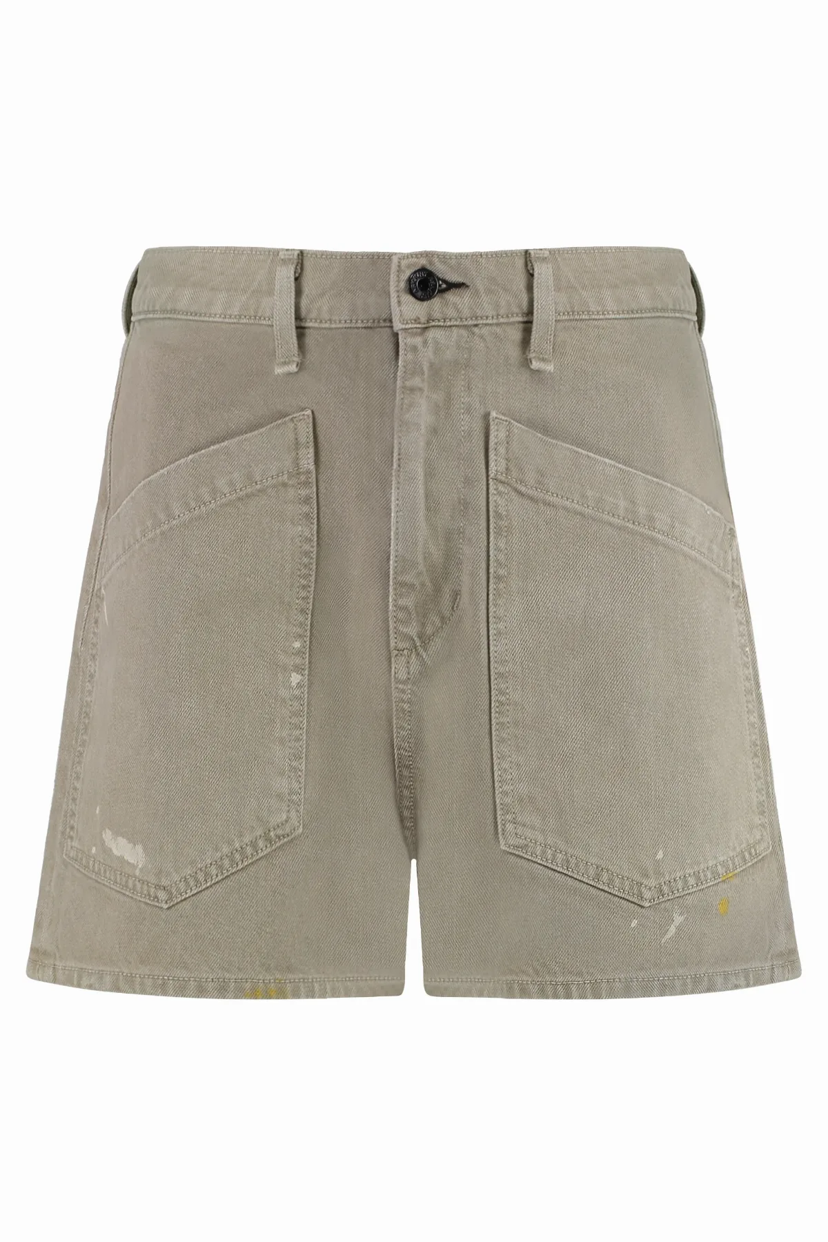Paint-Splatter Cotton Shorts by Askk Ny