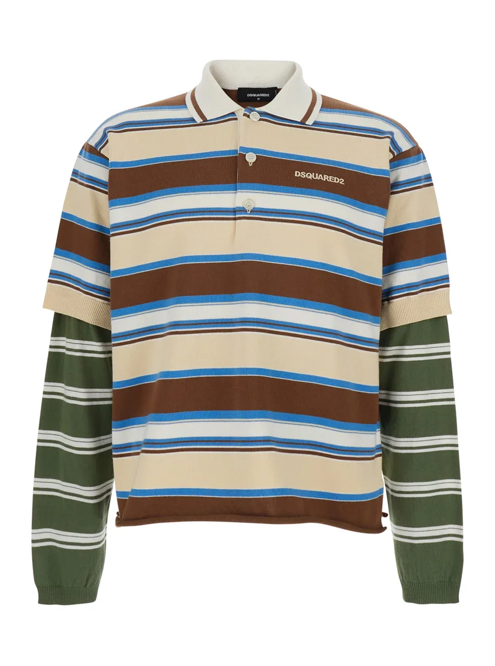 Striped Cotton Polo by Dsquared2
