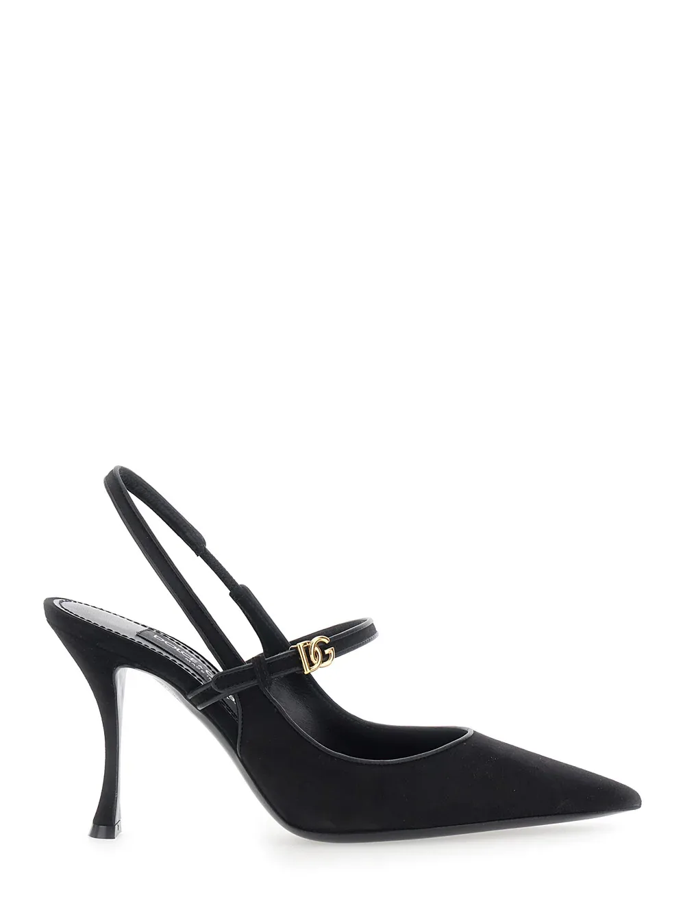 Pointed-Toe Suede Slingback Heel by Dolce & Gabbana
