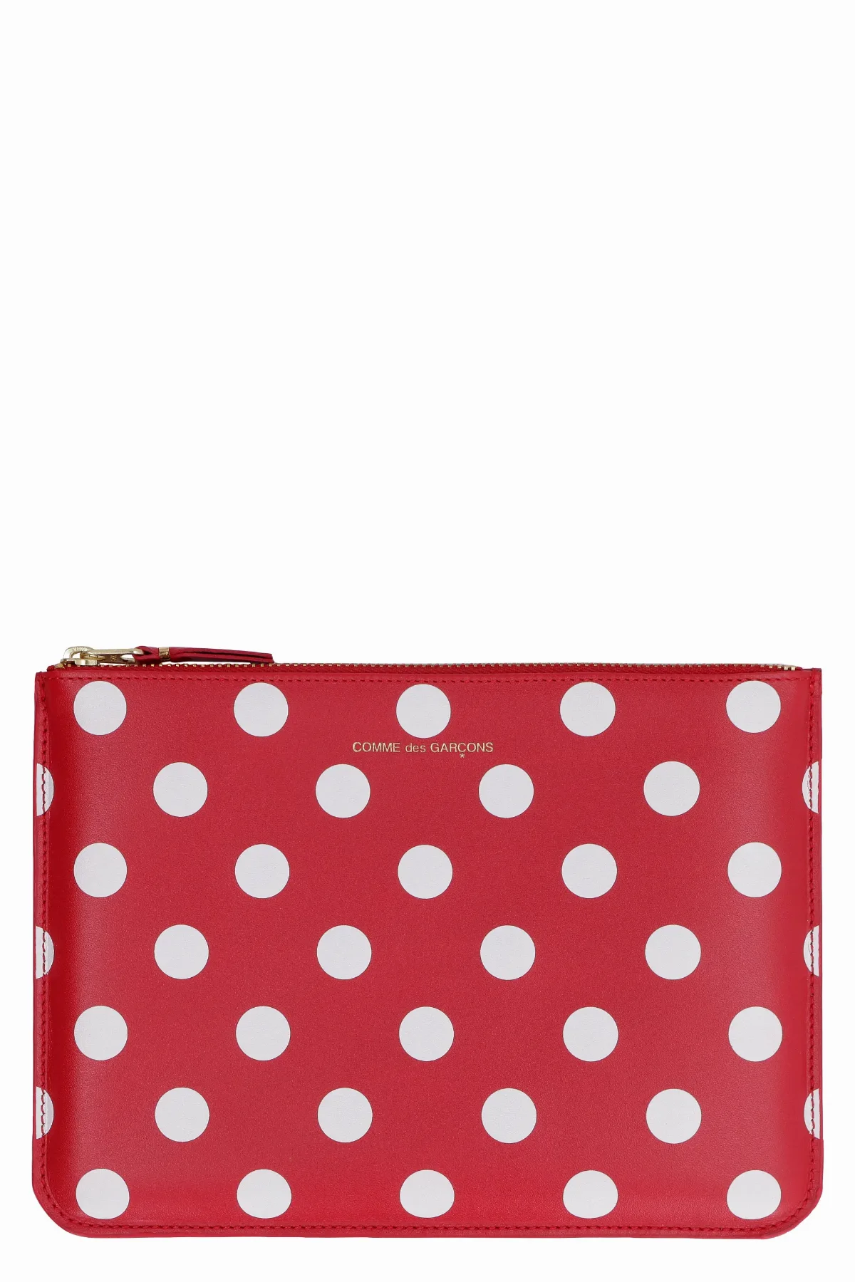 Polka-Dot Leather Clutch by Comme Des GarçOns Wallet
