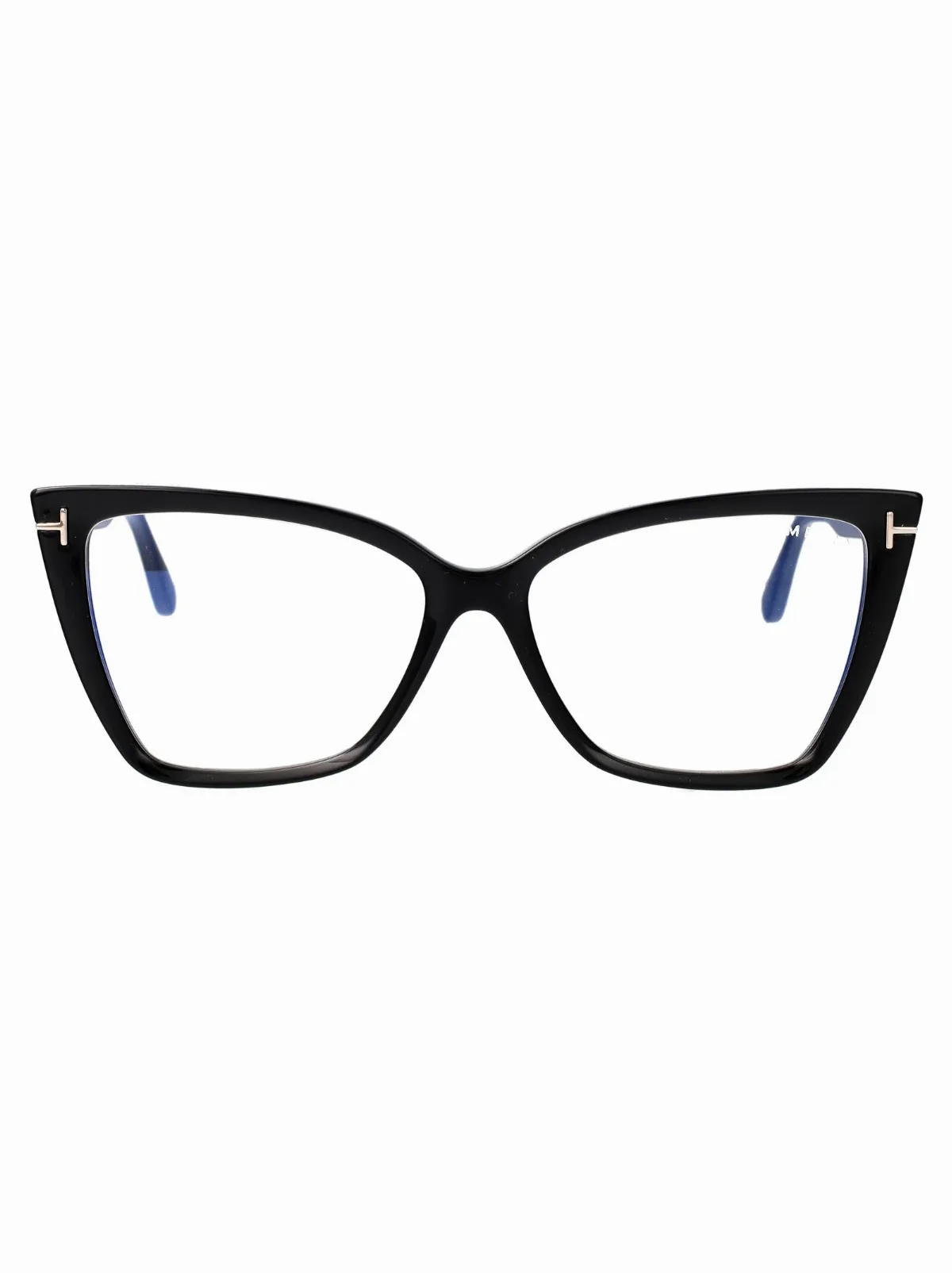 FT5844-B Injected Black Cat-Eye Eyeglasses by Tom Ford