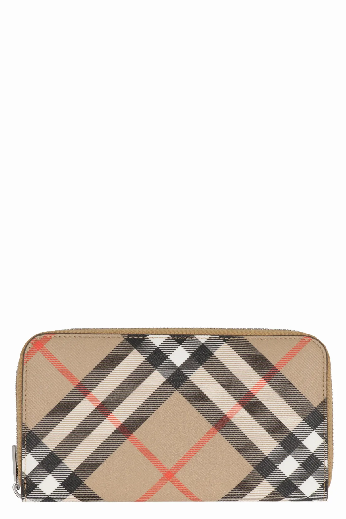 Check Coated Canvas Wallet by Burberry