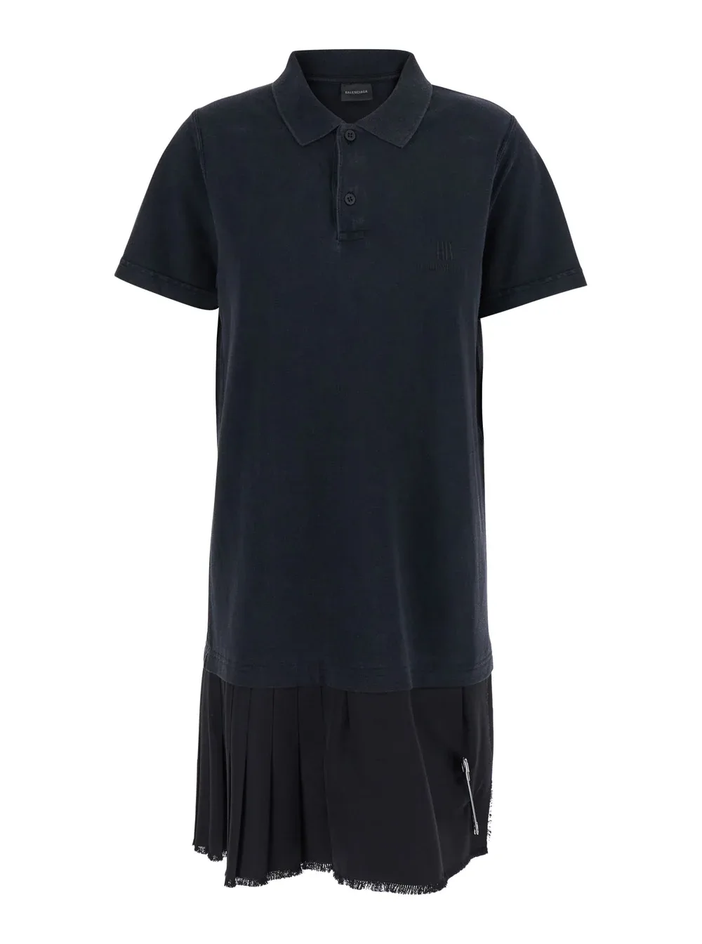 Layered Polo-Collar Cotton Dress by Balenciaga