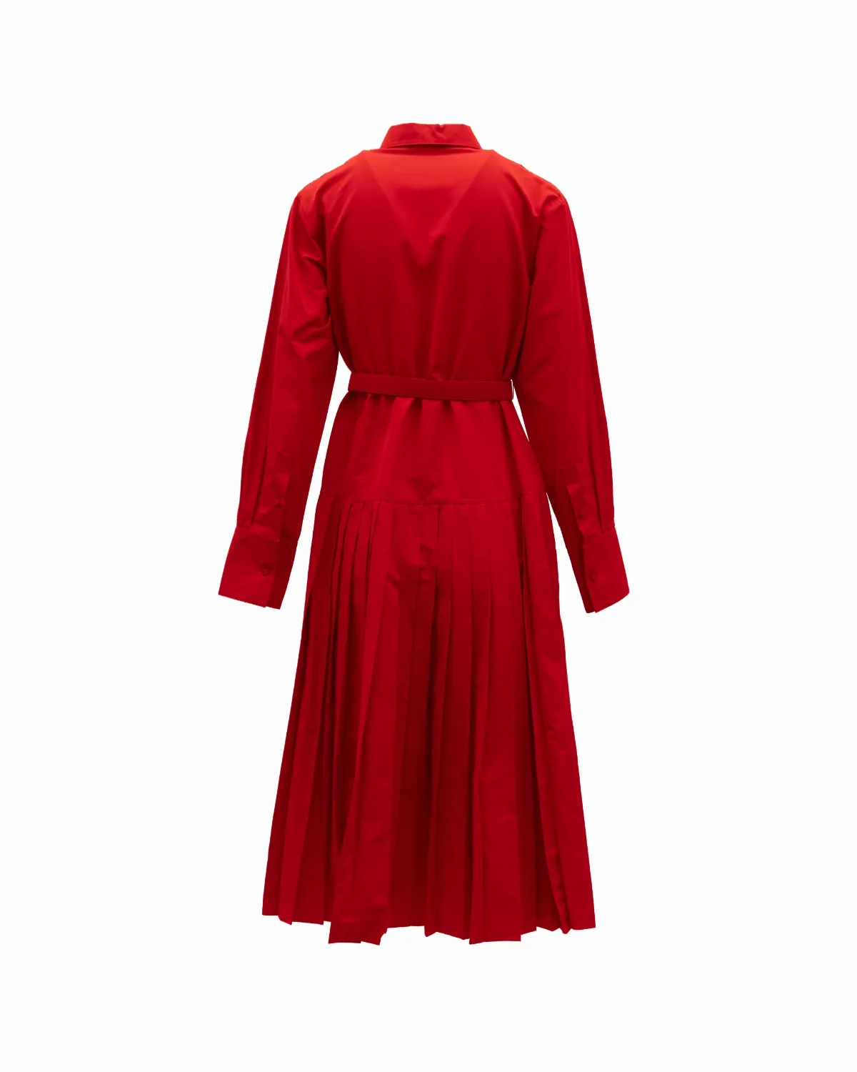 Pleated Shirt-Collar Dress by Valentino Garavani