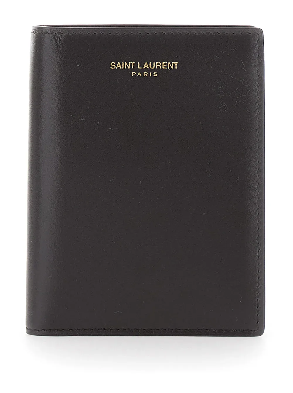 Leather Logo Card Case by Saint Laurent