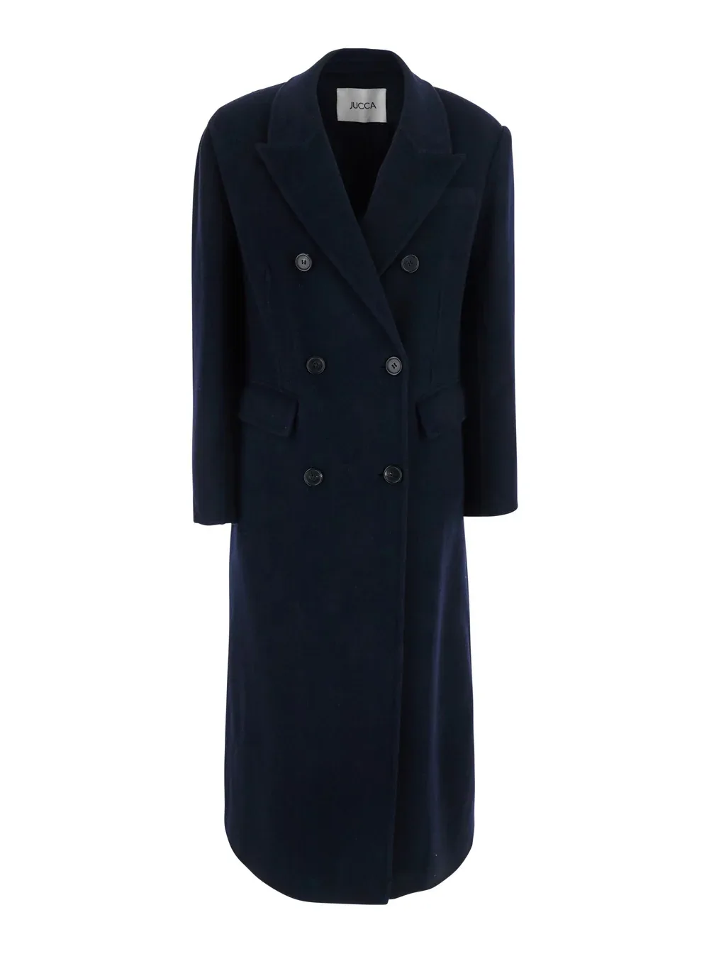 Wool-Cashmere Double-Breasted Coat