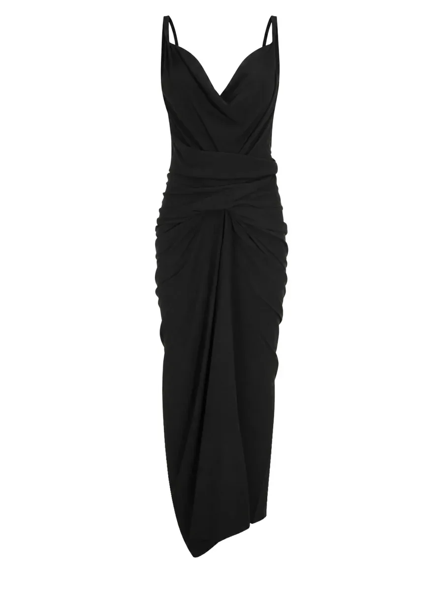 Draped Viscose Blend Dress by Rick Owens