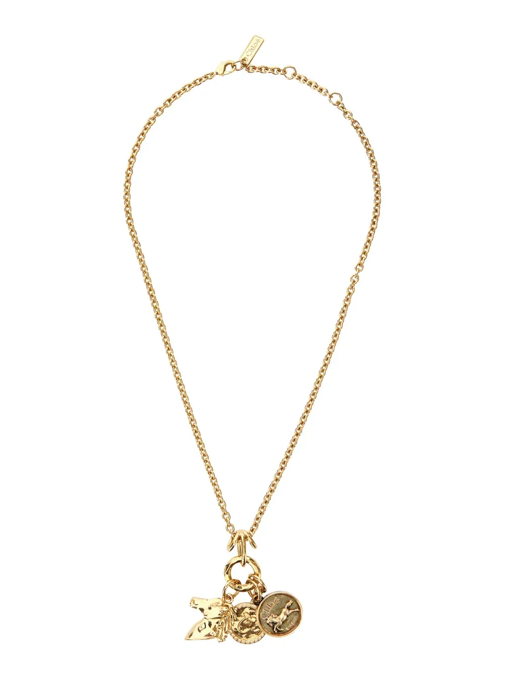 Three-Charm Chain Necklace by Chloé