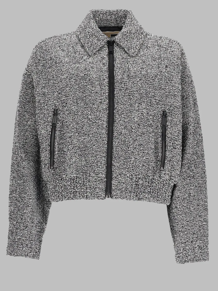 Cotton-Nylon Blend Bomber Jacket by MICHAEL Michael Kors
