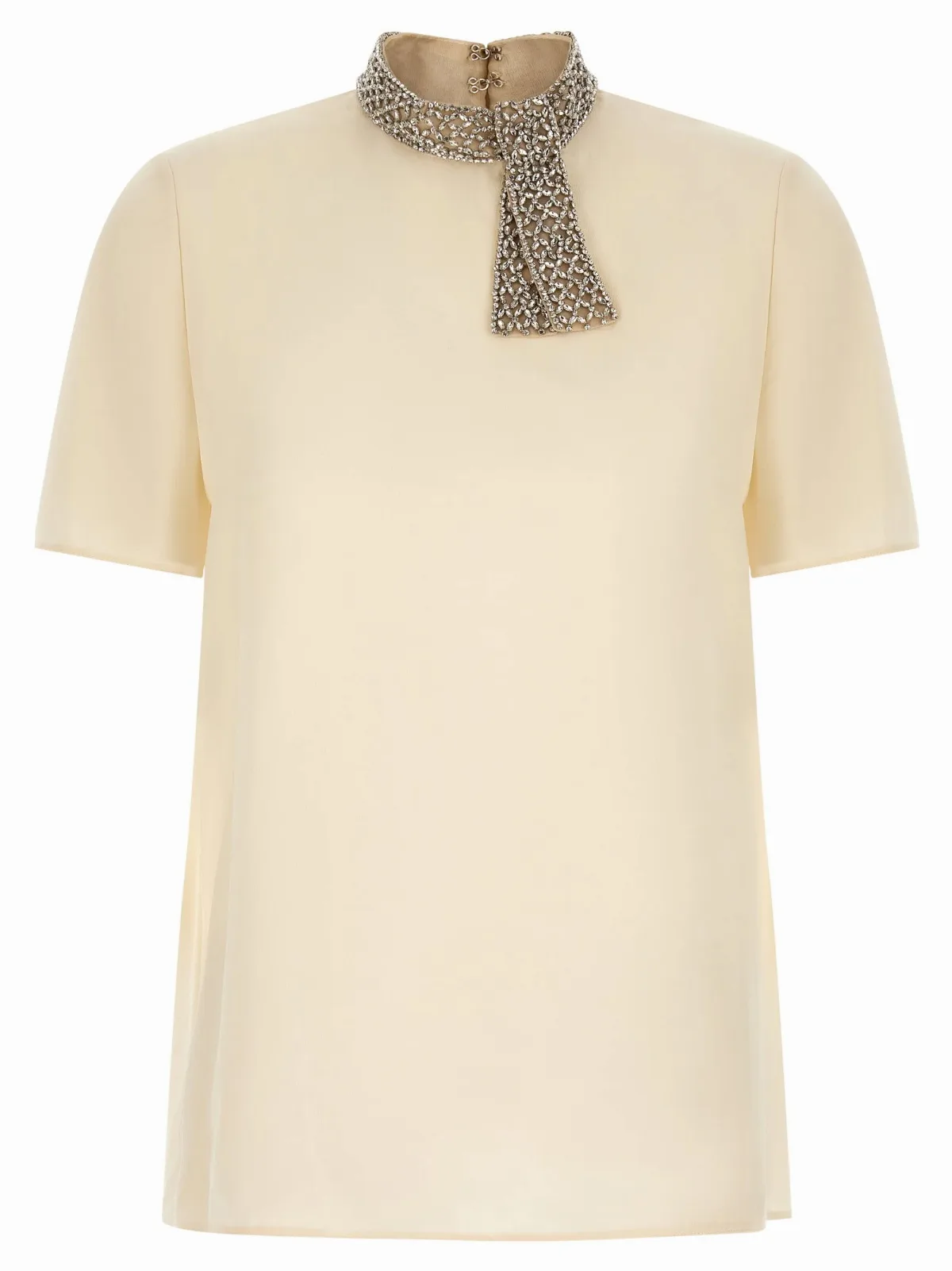 Crystal-Embellished Collar Blouse by Valentino Garavani