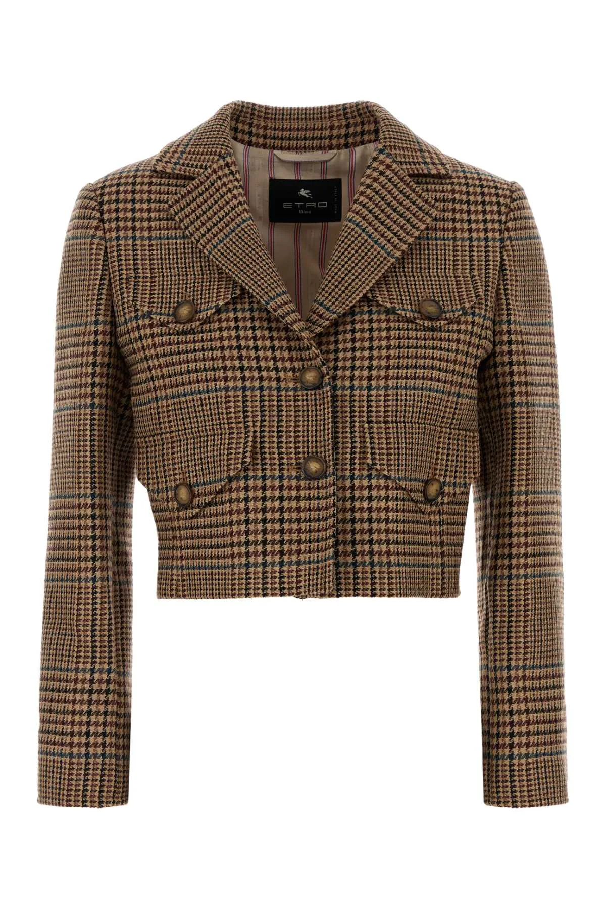 Houndstooth Wool Blazer by ETRO