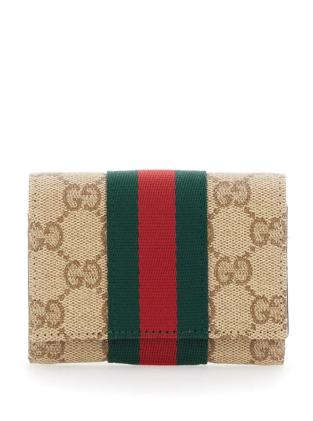 GG Monogram Web Stripe Card Case by Gucci