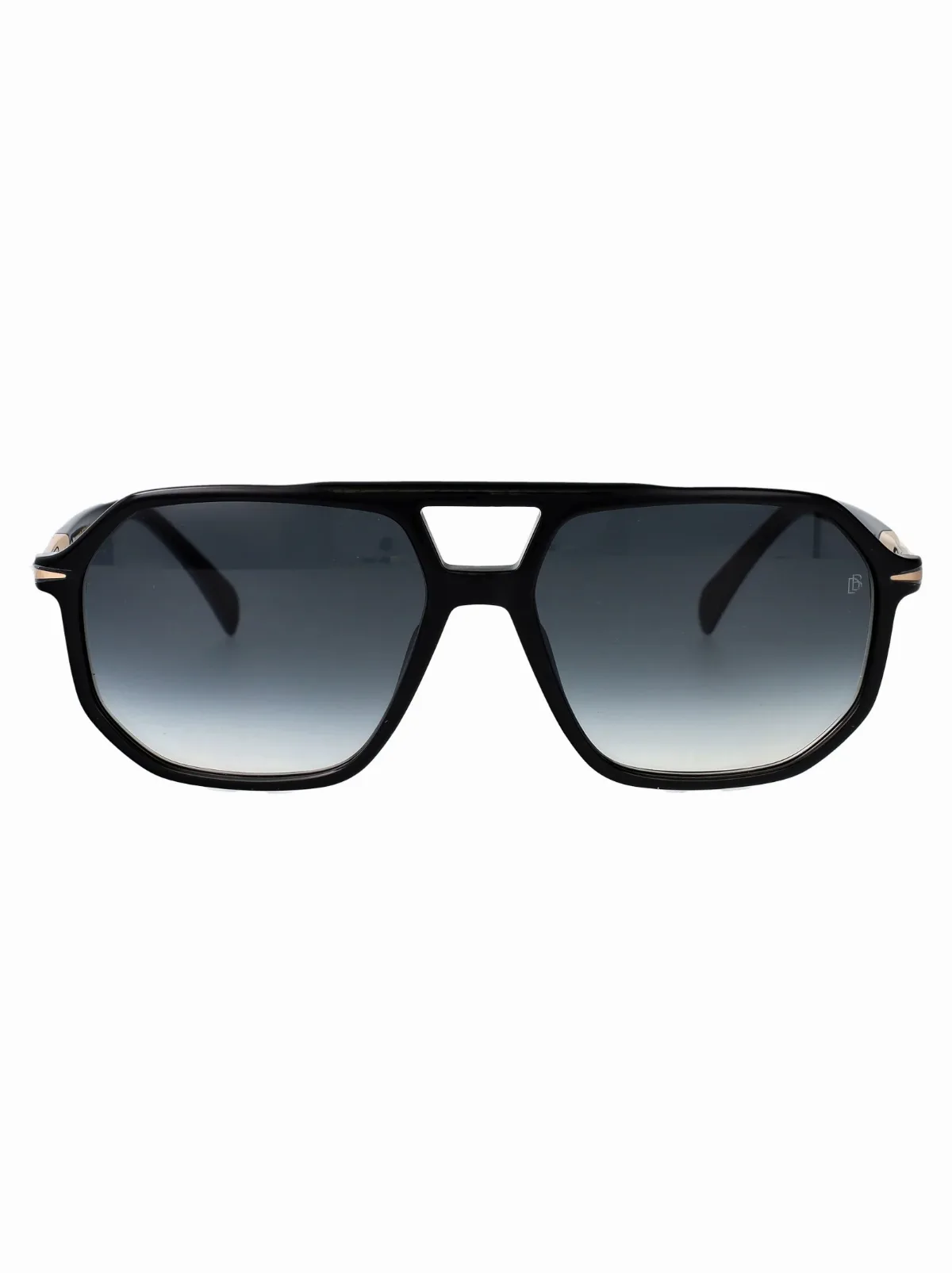 Black-and-Gold Acetate Sunglasses by Eyewear By David Beckham