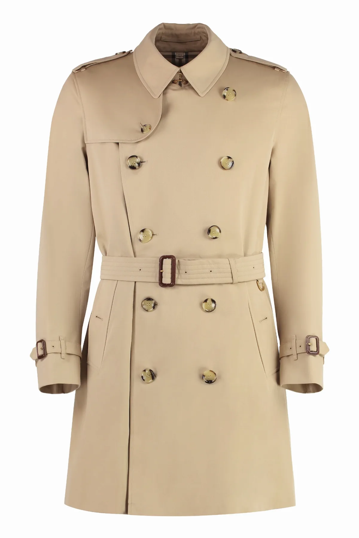 Double-Breasted Cotton Trench Coat by Burberry