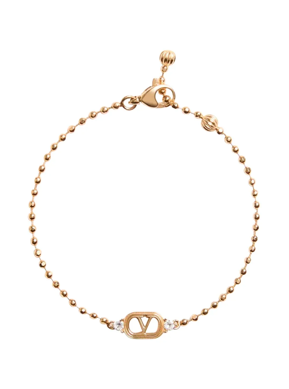 VLogo Plate Brass Bracelet by Valentino Garavani