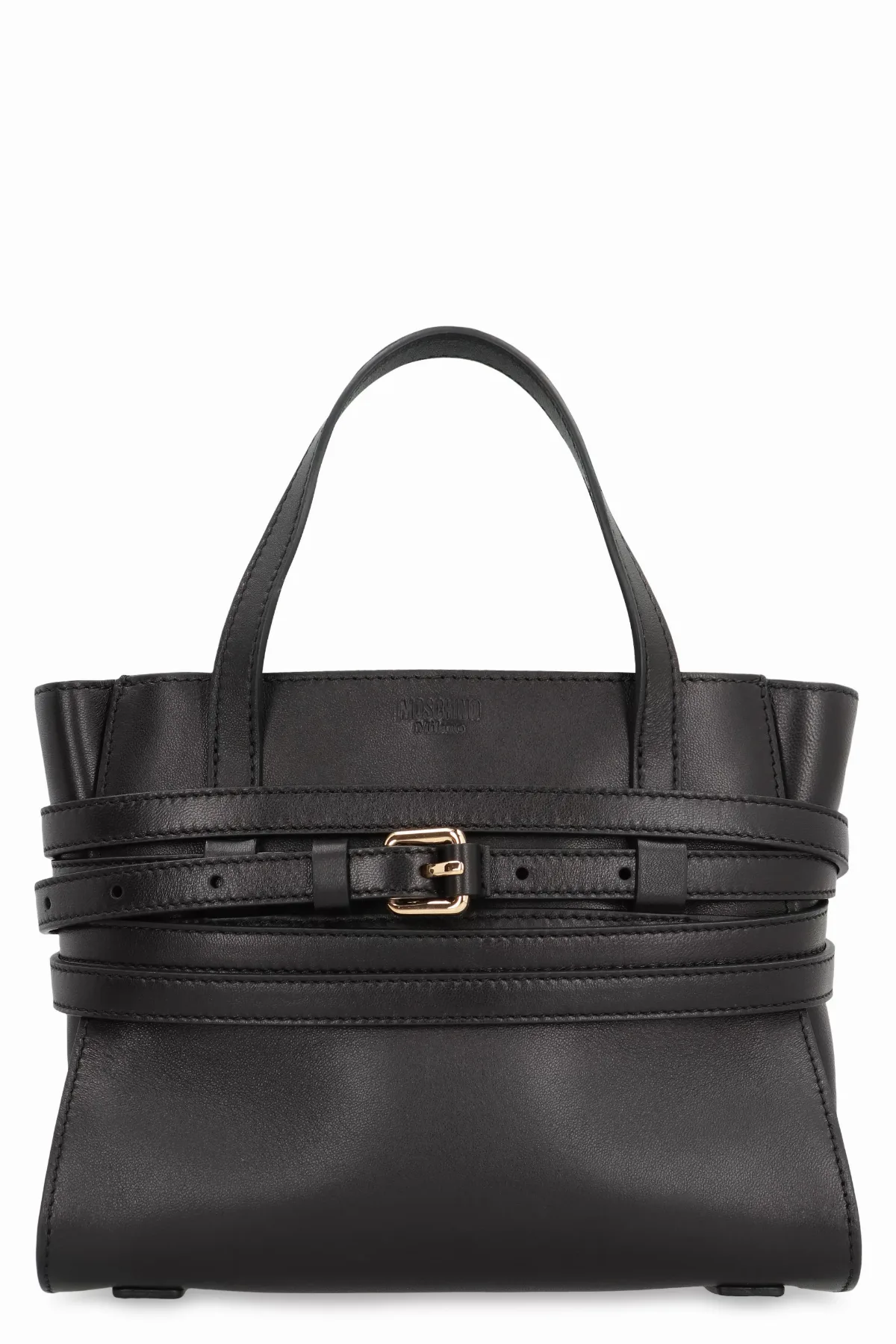 Tie Me Small Top Handle Bag by Moschino