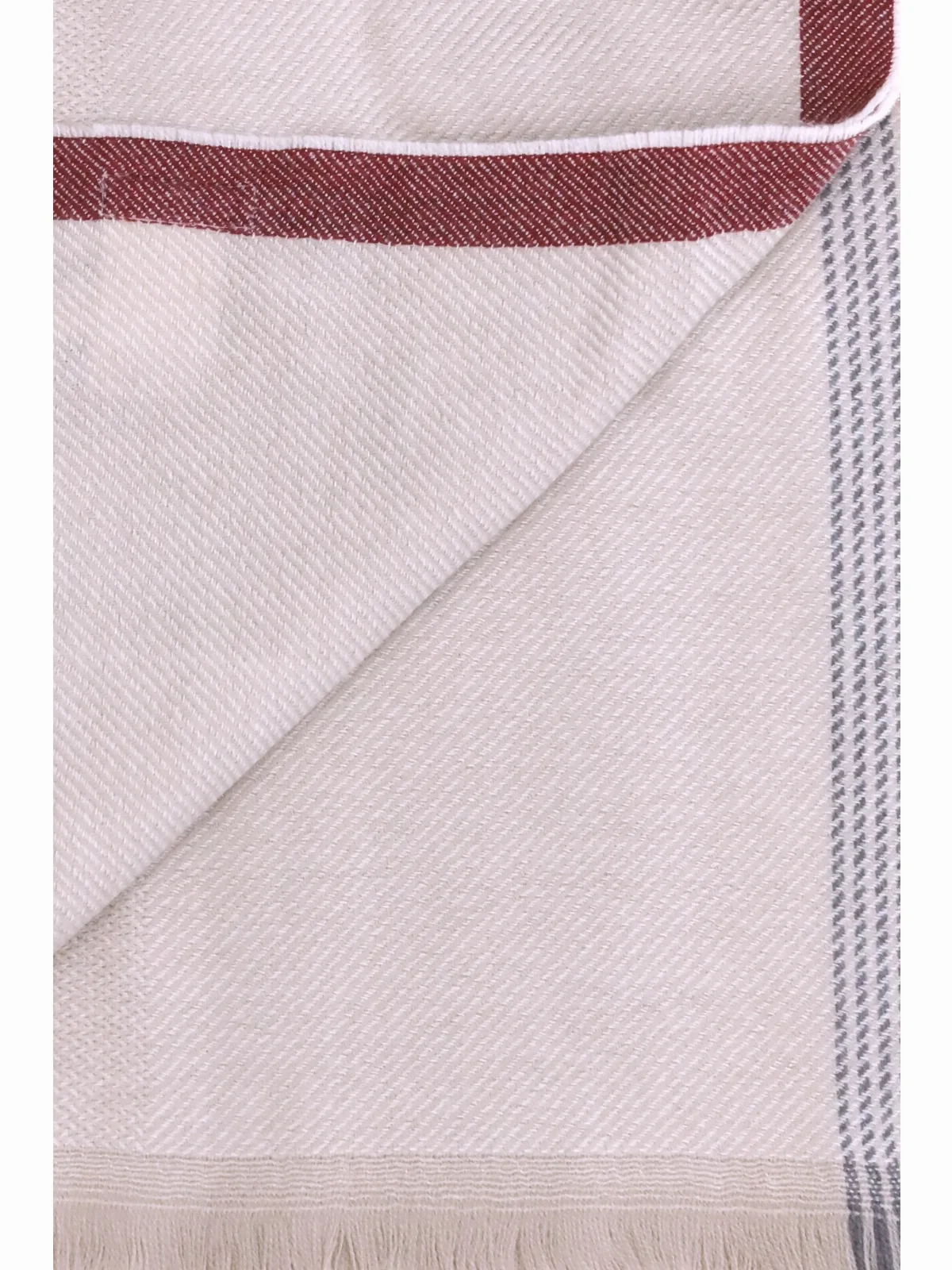 Pure Cashmere with Frayed Edges Scarf by BRUNELLO CUCINELLI