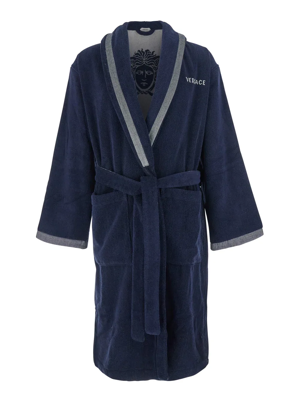 Medusa Jacquard Cotton Bathrobe by Versace Home