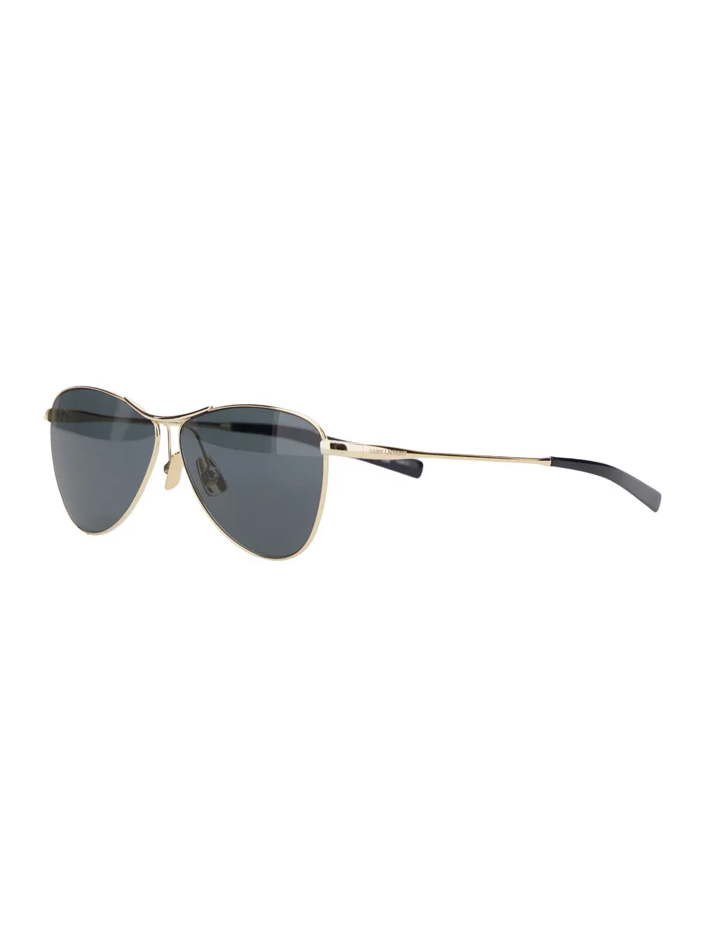 843055 Gold Tone Metal Sunglasses by Saint Laurent