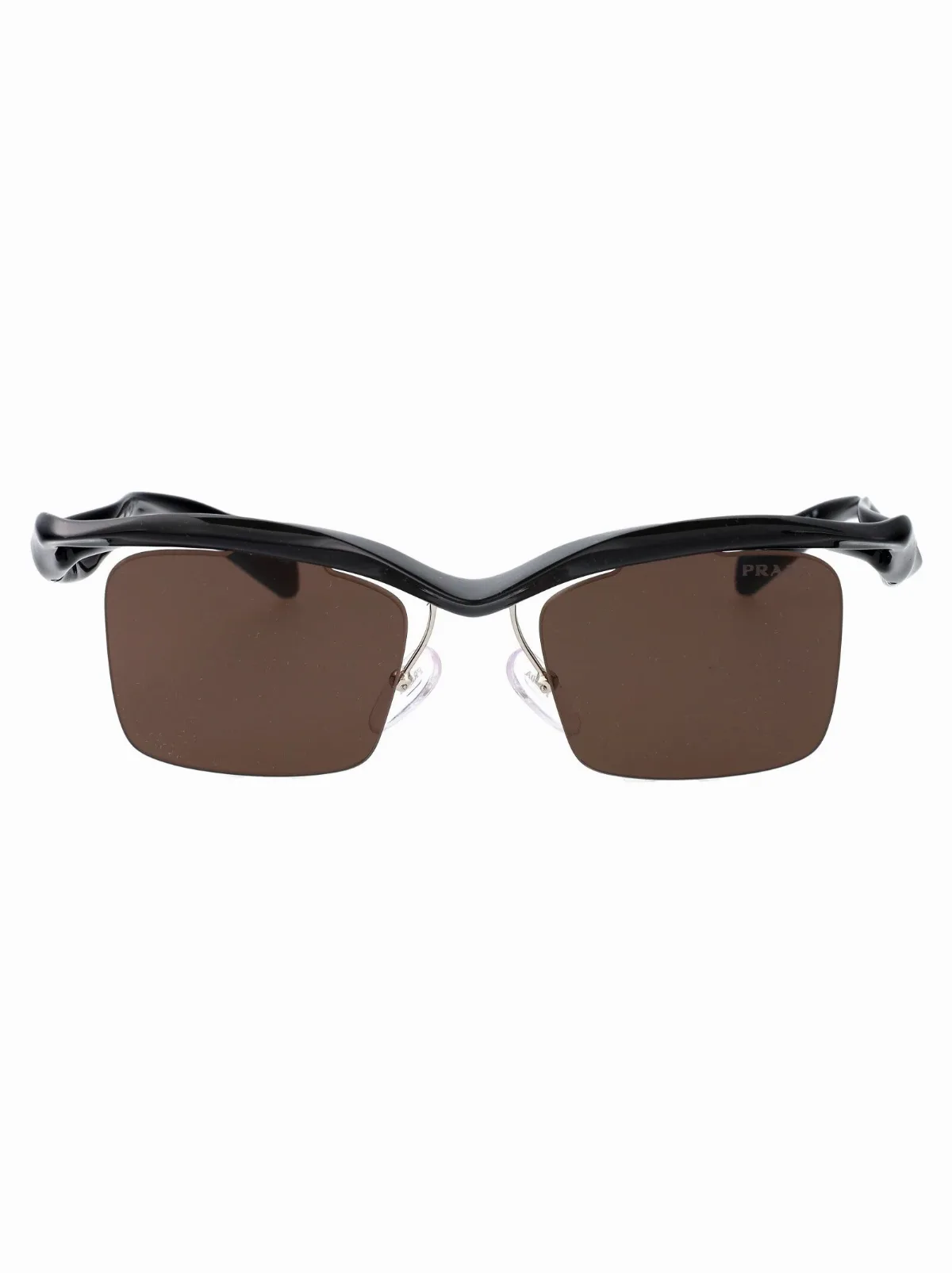 0PR Nylon Rectangle Frame Sunglasses by Prada