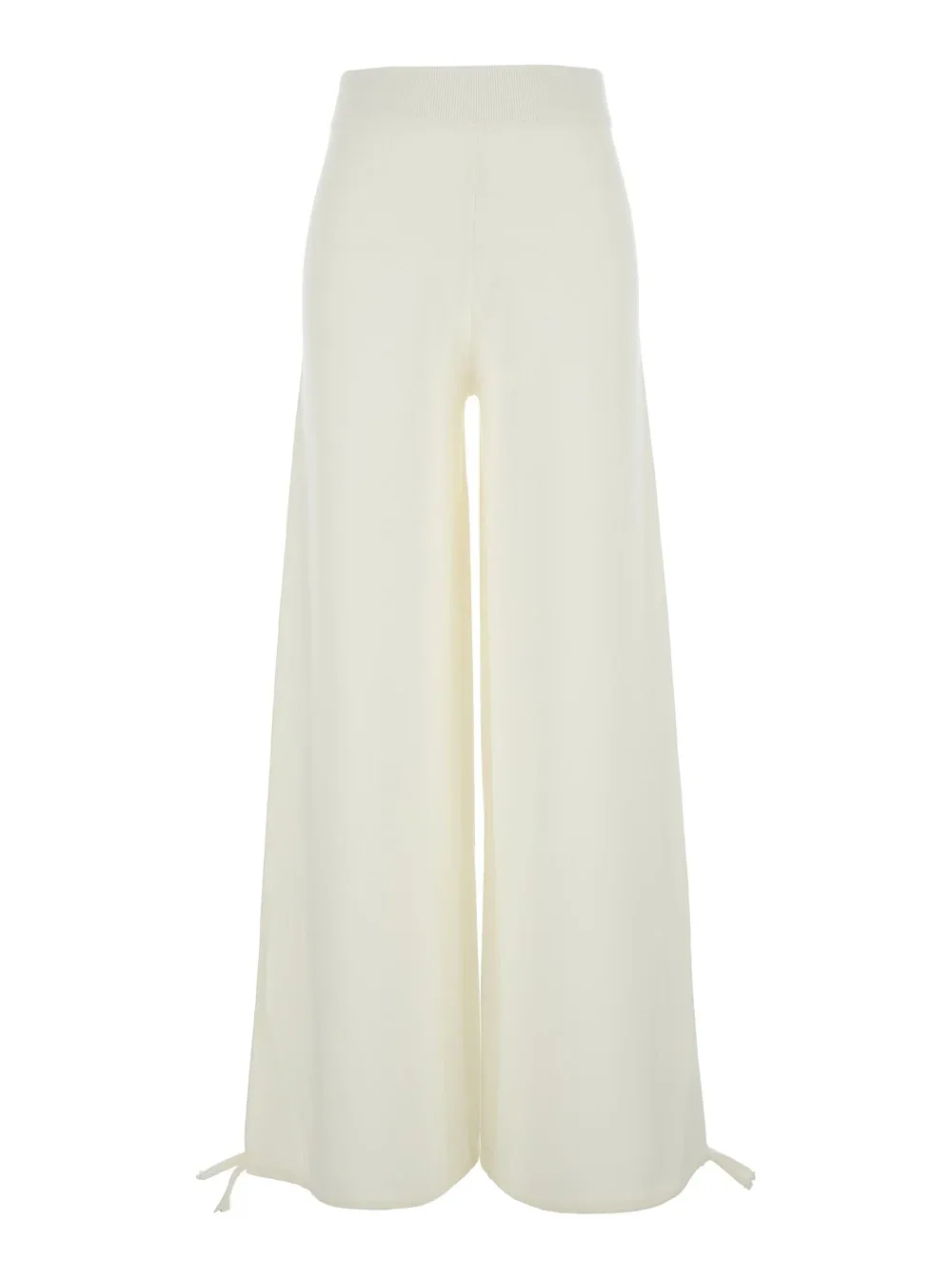 Virgin Wool Wide Leg Trousers by Max Mara