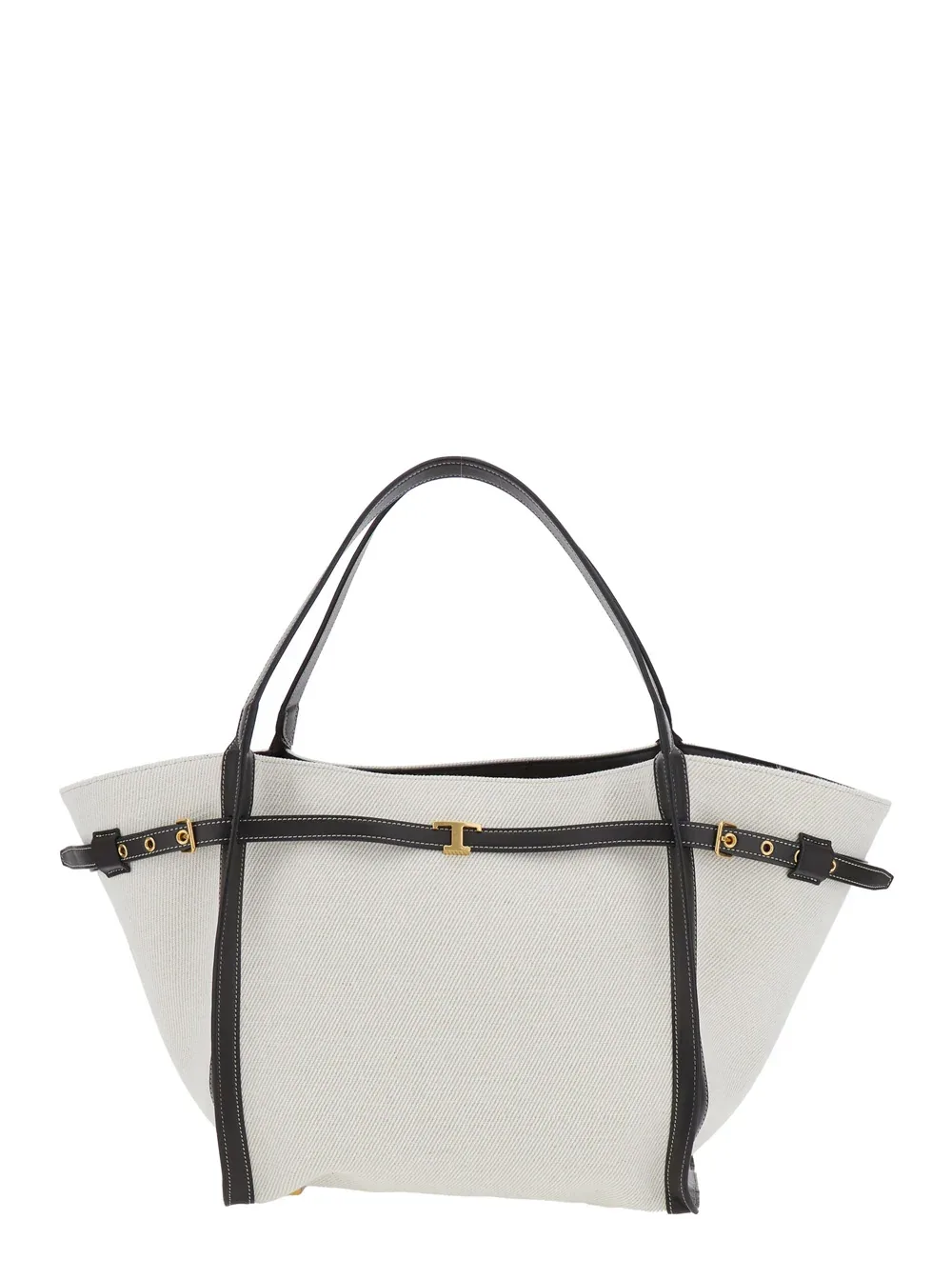 Linen-Cotton Blend Tote Bag by TOD'S