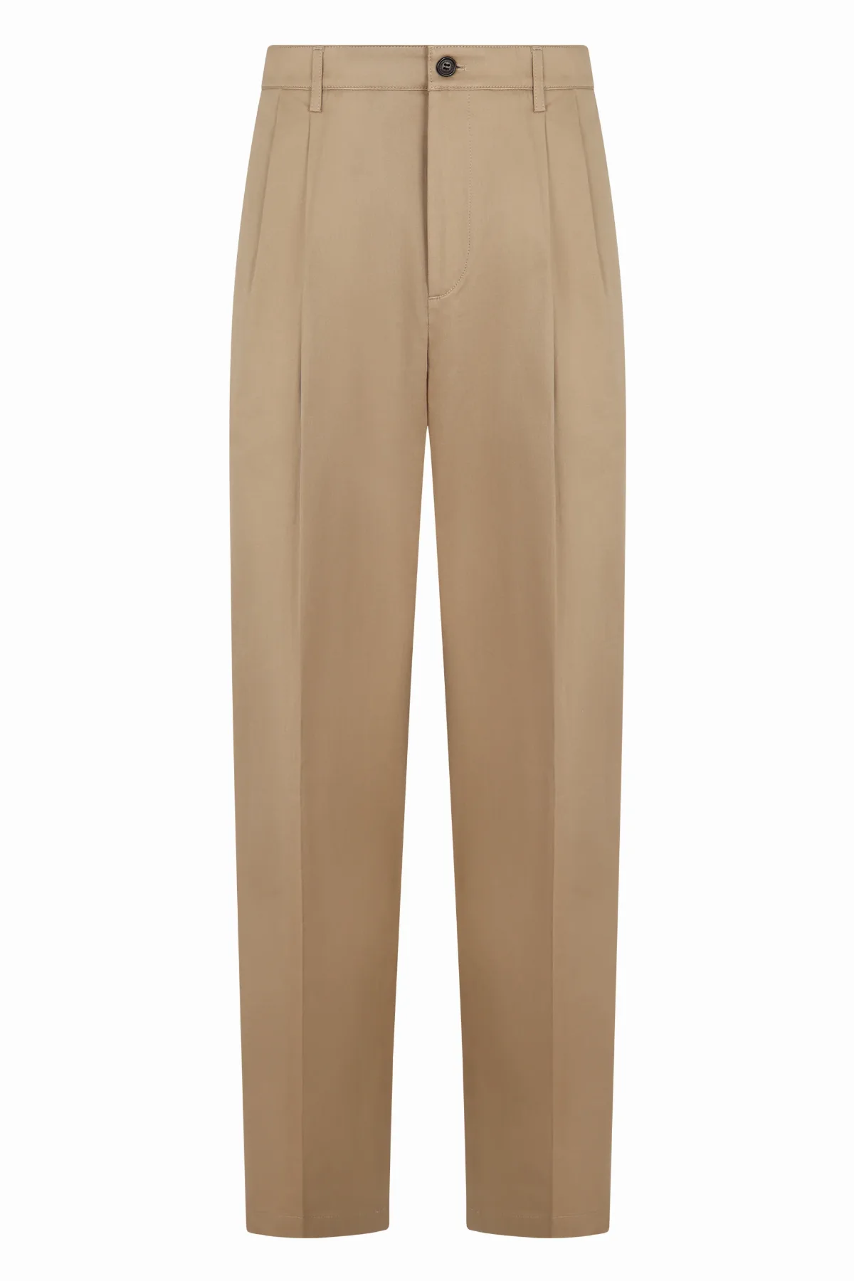 Pleated Cotton Chino Trousers by Department 5