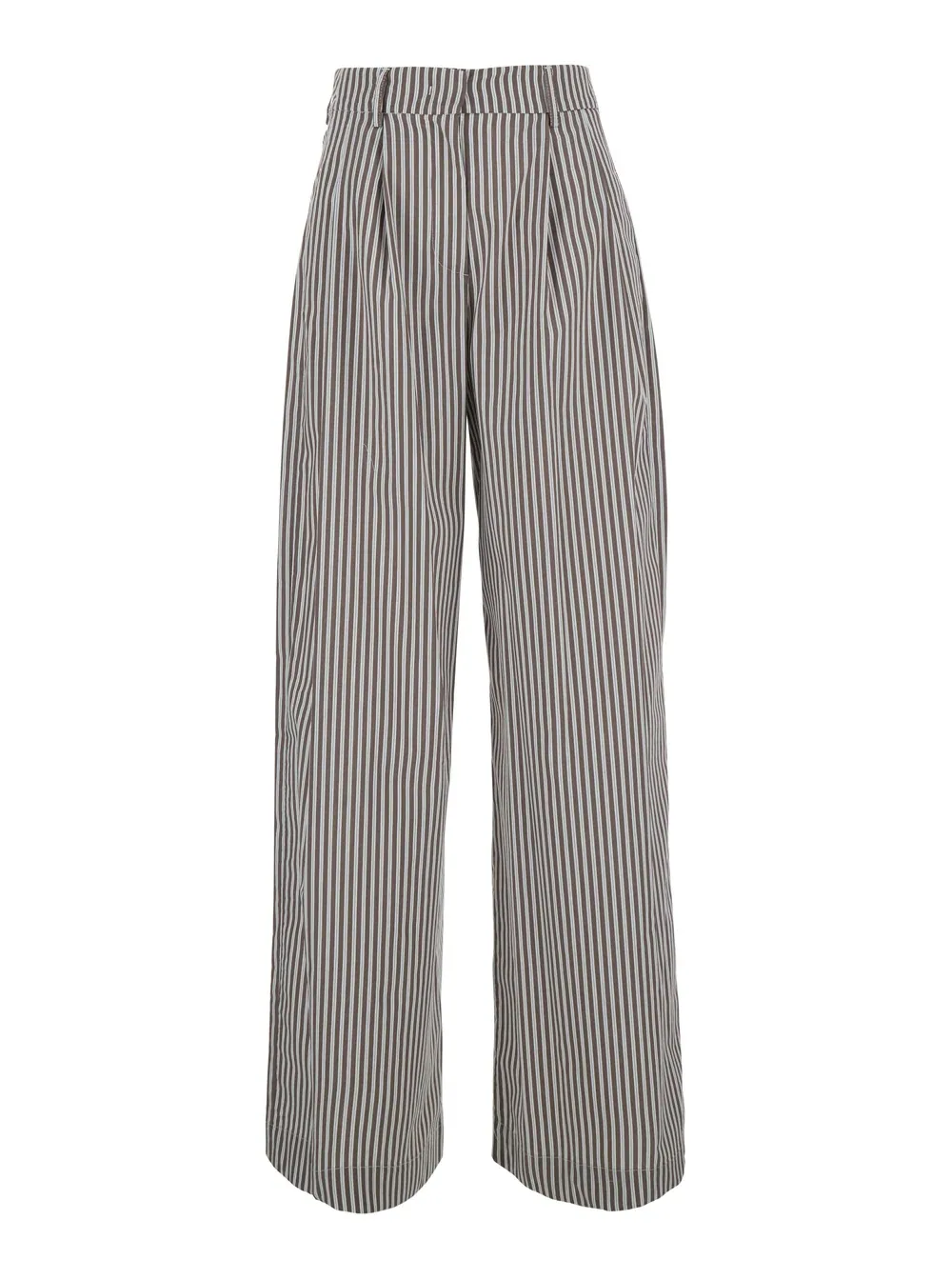 High-Waist Striped Trousers by Leplain