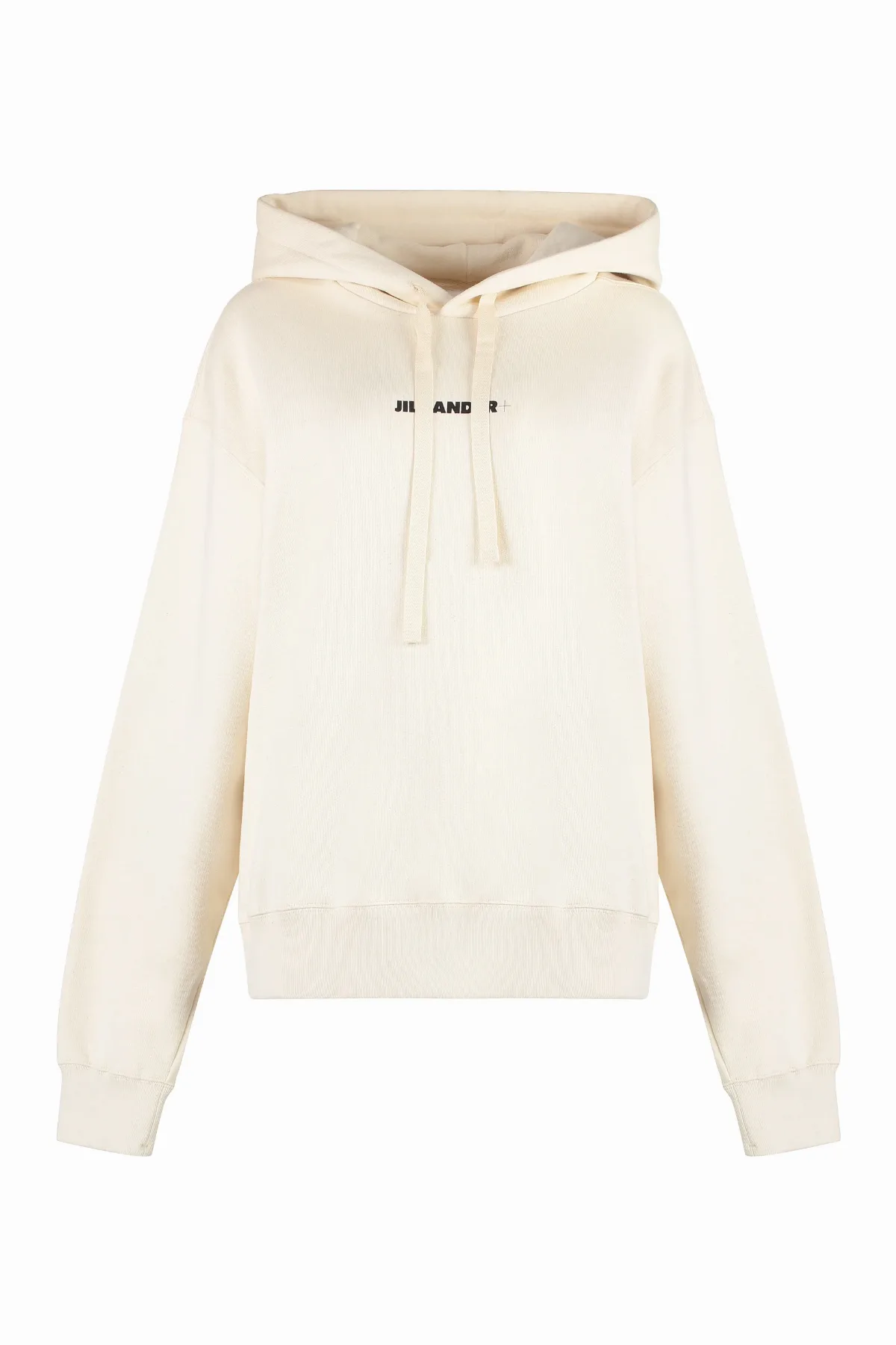 Ribbed Cotton Hoodie by Jil Sander