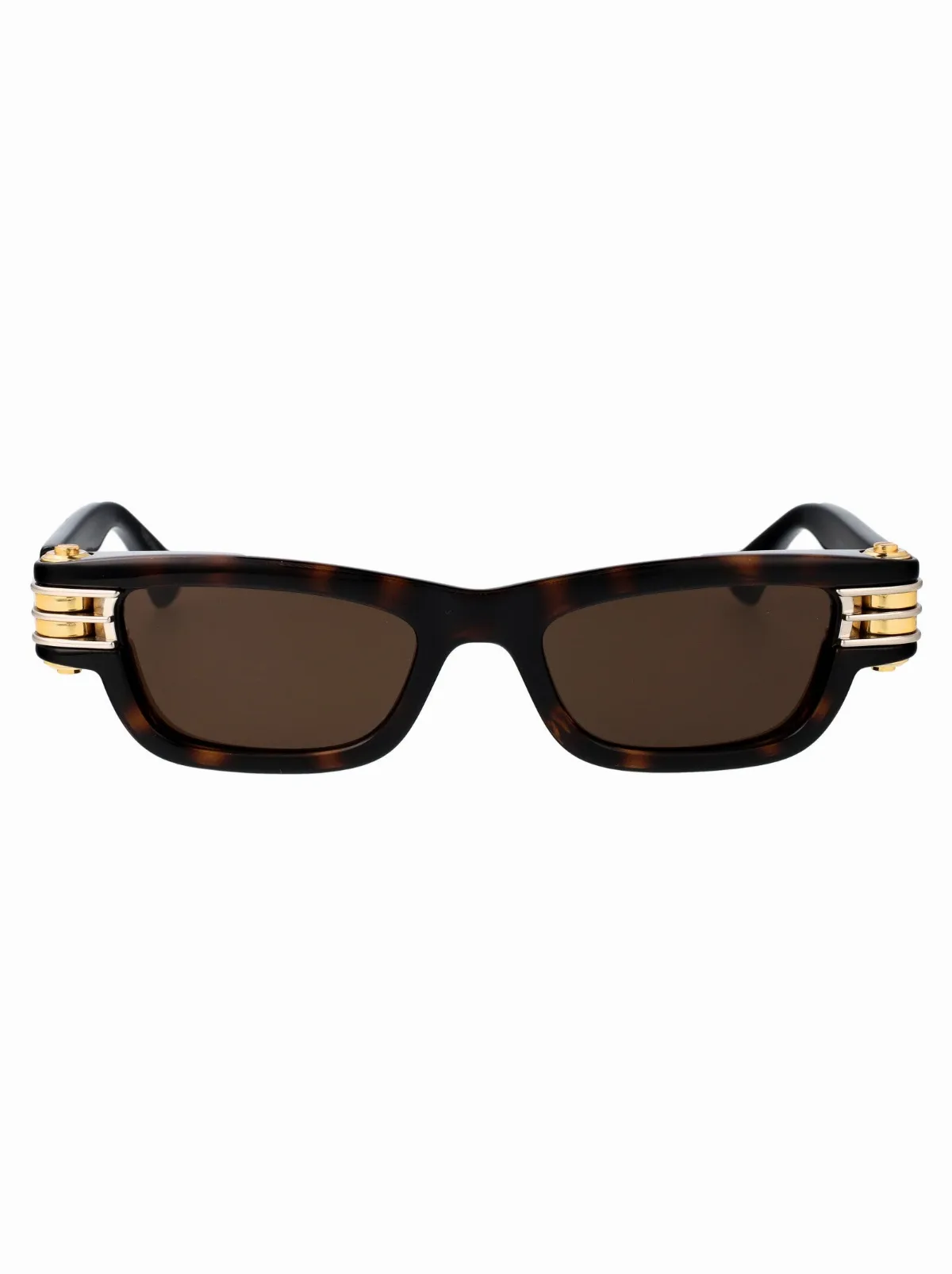 BV1308S Havana-Gold-Metal Sunglasses by Bottega Veneta