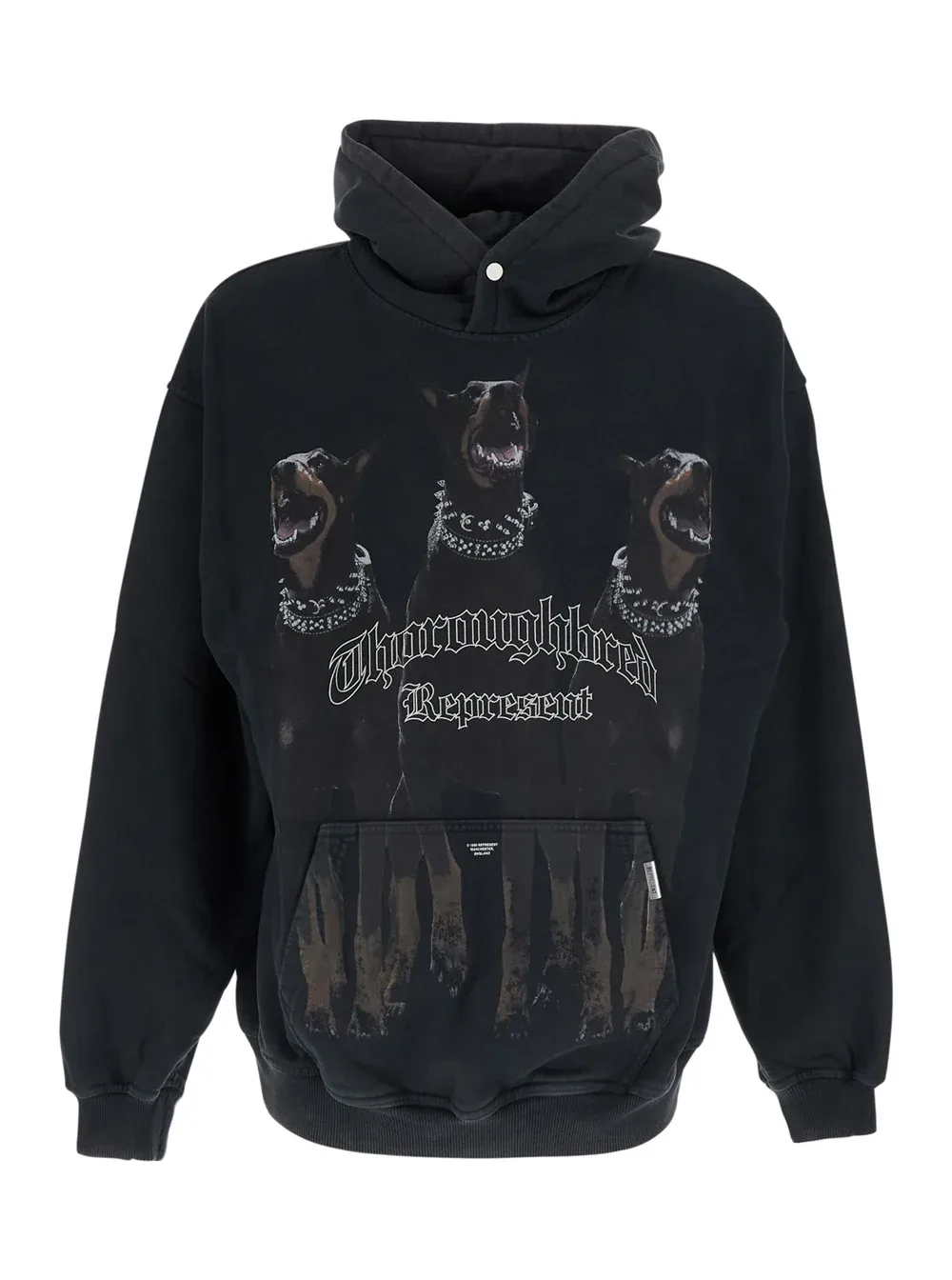 Logo-Print Cotton Hoodie by Represent