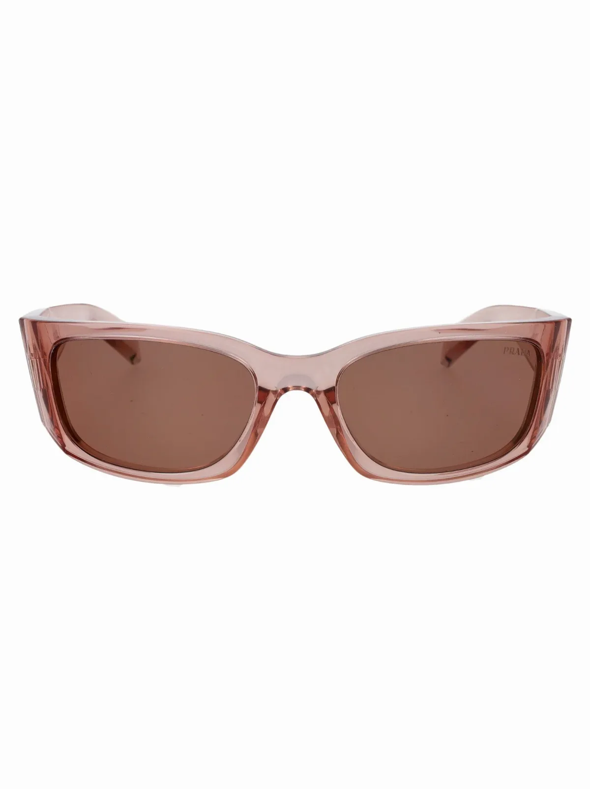 0PR Transparent Peach Propionate Sunglasses by Prada