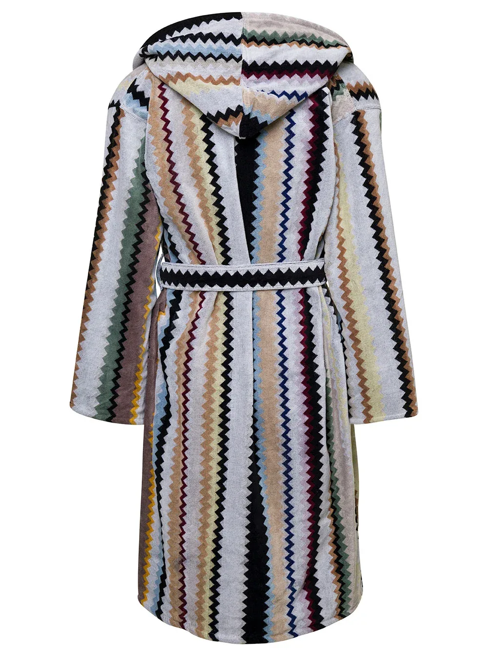 Zig-Zag Jacquard Cotton Bathrobe by Missoni Home