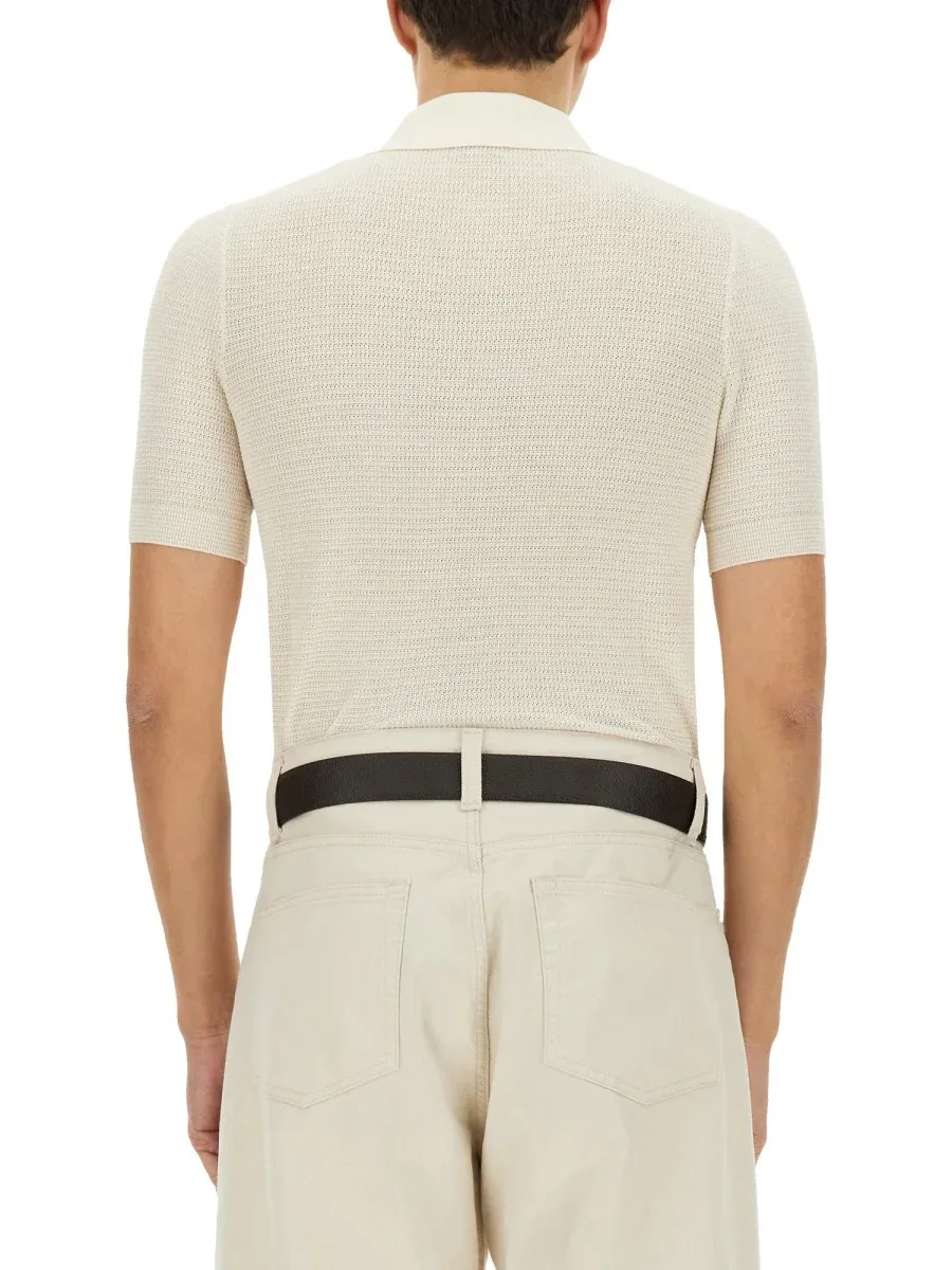 Cotton-Silk Blend Polo by Tom Ford