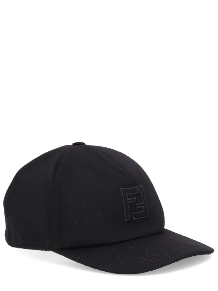 Wool-Cashmere Baseball Cap by Fendi