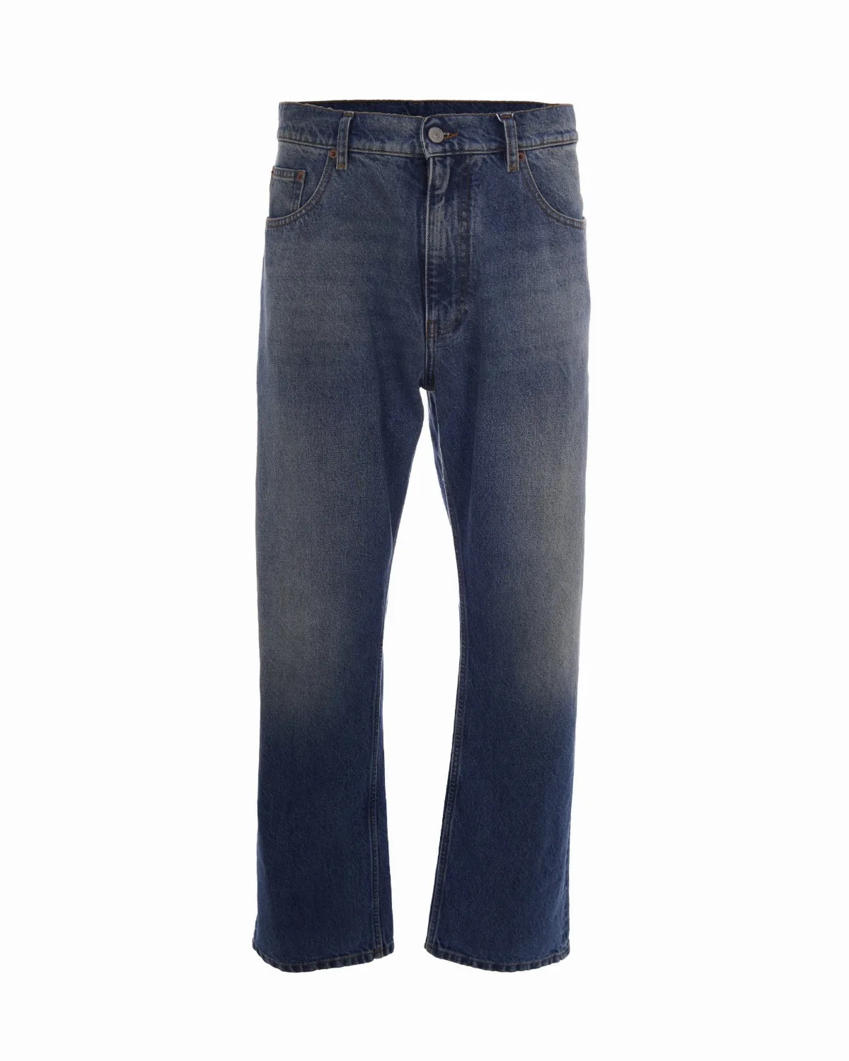 Straight-Leg Medium Wash Jeans by MM6 Maison Margiela