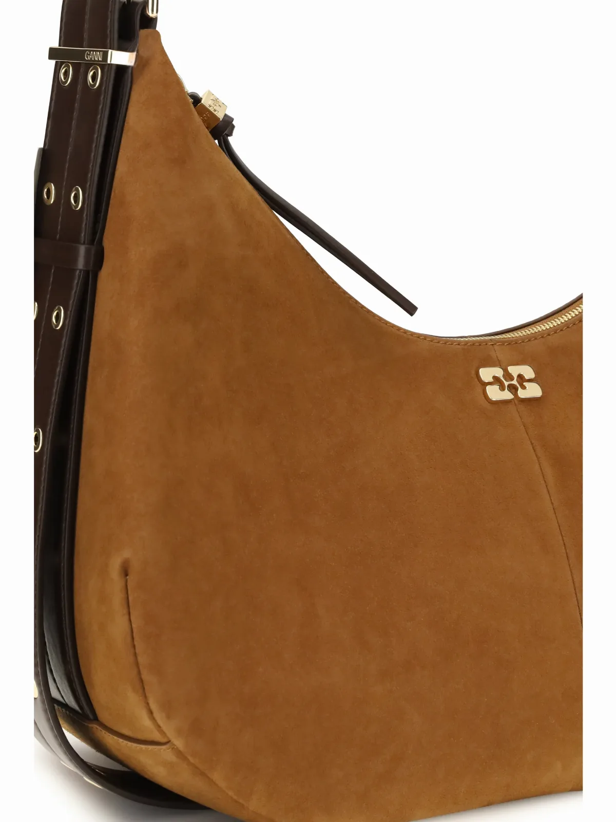 Vegan Suede Shoulder Bag by Ganni