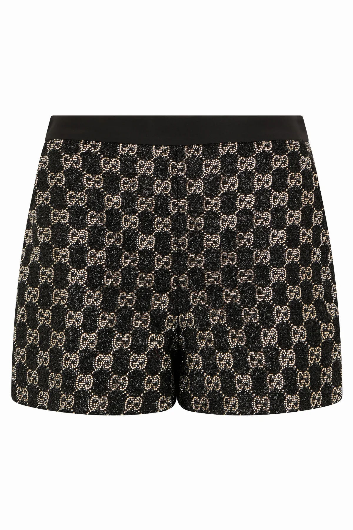 Rhinestone Monogram Shorts by Gucci
