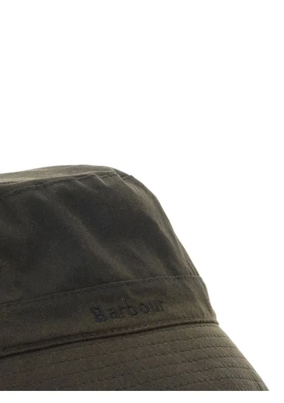MHA0001 Waxed Cotton Bucket Hat by Barbour